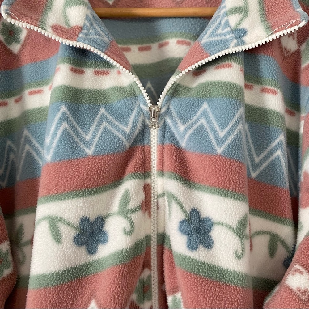 Patterned Fleece Jacket - Multicolor - Picture 2 of 4